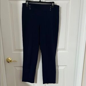 JM Collection Elegant Navy Women's Pants